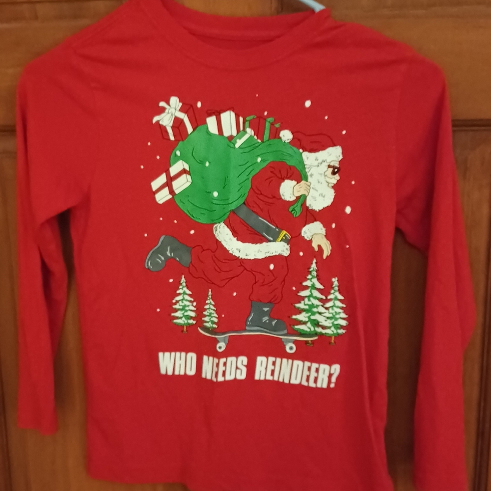 BOYS OR GIRLS LONG SLEEVE SHIRT. CHRISTMAS THEME!!